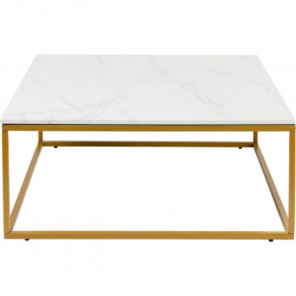 Table basse Key West 90x90cm blanche Kare Design