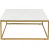 Table basse Key West 90x90cm blanche Kare Design
