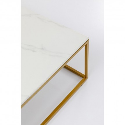 Table basse Key West 90x90cm blanche Kare Design