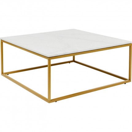 Table basse Key West dorée 90x90cm Kare Design