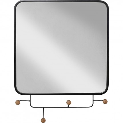 Wall Coat Rack Gina Mirror 65x50cm Kare Design