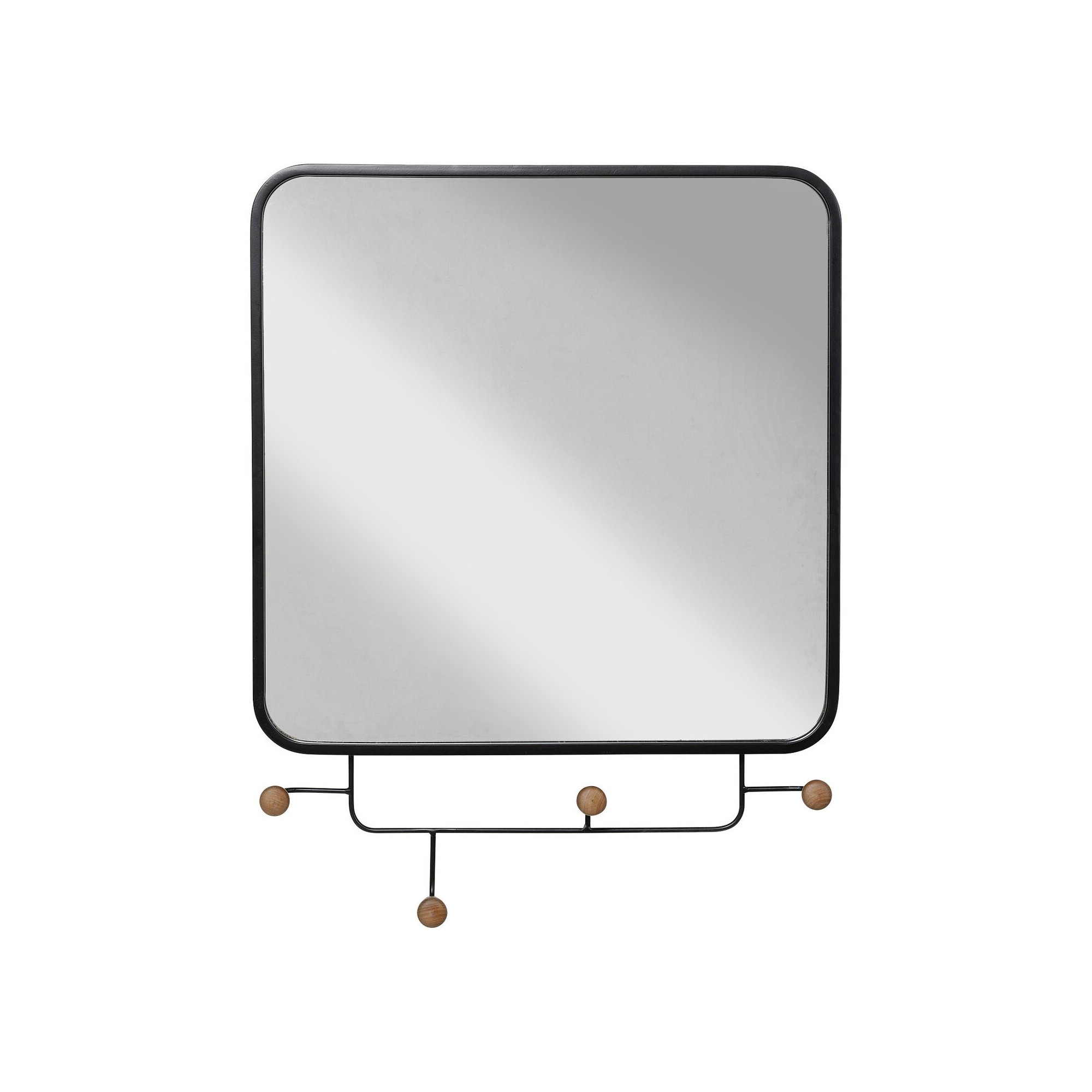 Porte-manteau miroir Gina 65x50cm Kare Design