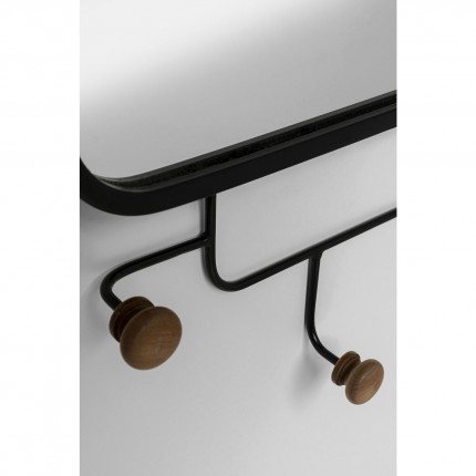 Wall Coat Rack Gina Mirror 65x50cm Kare Design