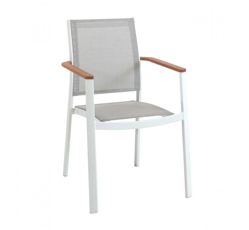 Outdoor chair with armrests Bilbao white Gescova Outdoor chair with armrests Bilbao white Gescova