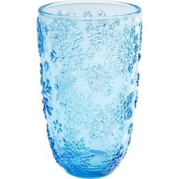 Verres à eau Ice Flowers bleus set de 4 Kare Design