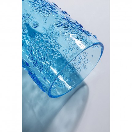 Verres à eau Ice Flowers bleus set de 4 Kare Design
