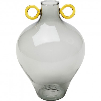 Vase Amore Handle gris 23cm Kare Design