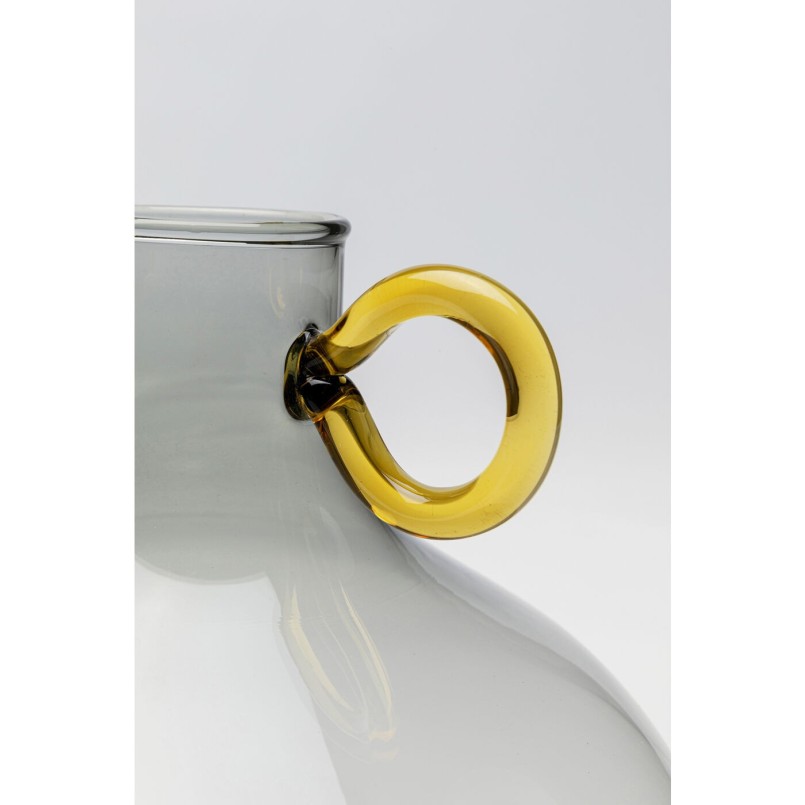 Vase Amore Handle gris 23cm
