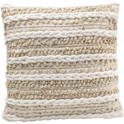 Coussin Loop Knit beige 45x45cm Kare Design