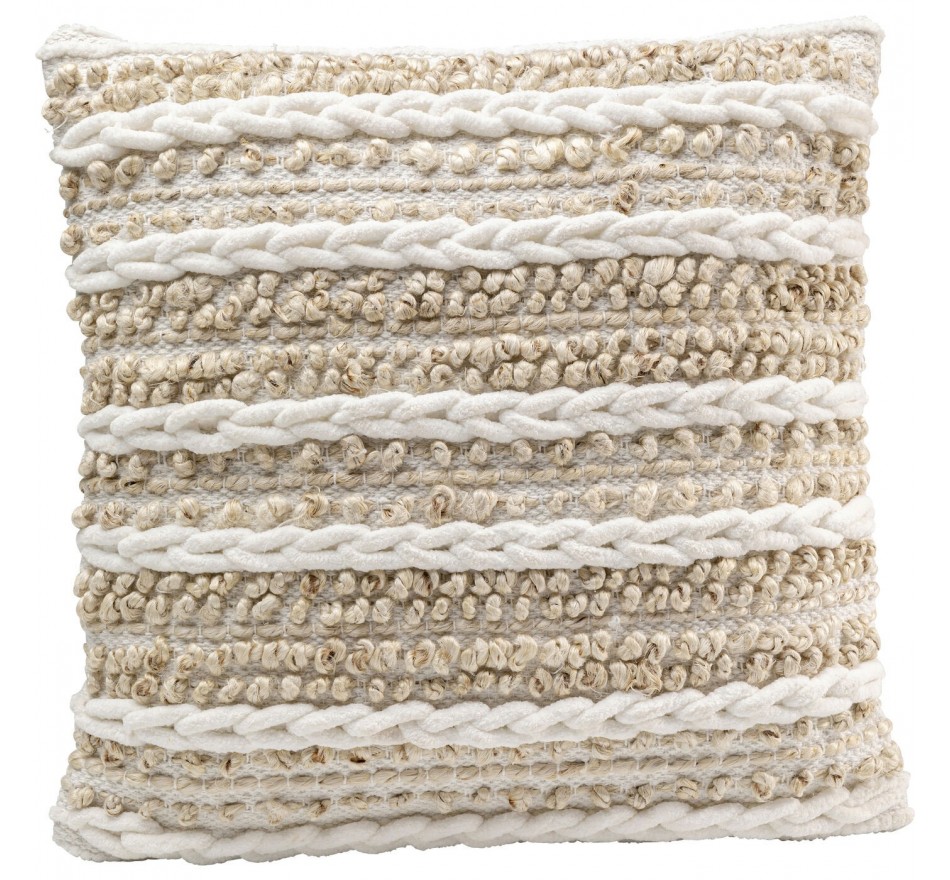 Coussin Loop Knit beige 45x45cm Kare Design