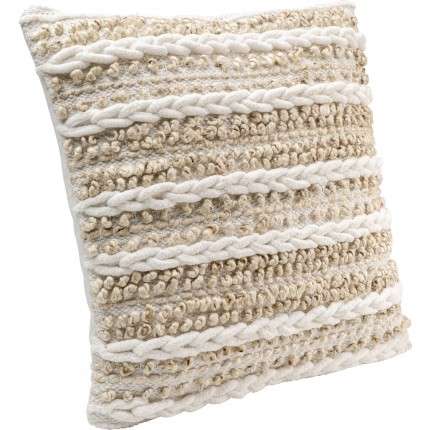 Coussin Loop Knit beige 45x45cm Kare Design