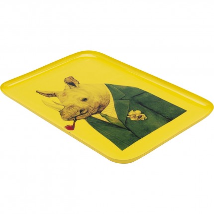 Plateau Ego jaune rhinocéros costume Kare Design