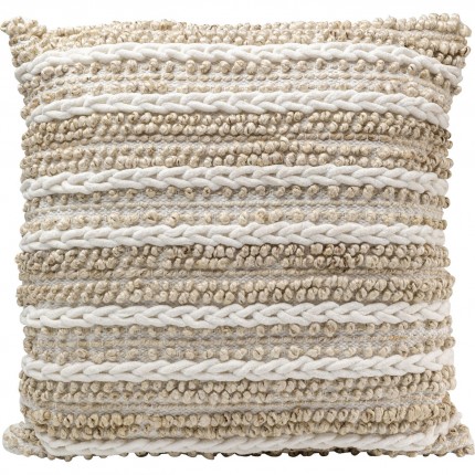 Coussin Loop Knit beige 60x60cm Kare Design