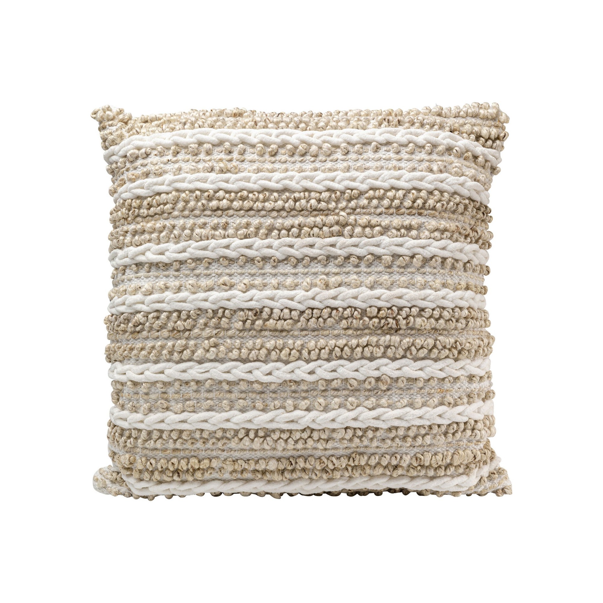 Coussin Loop Knit beige 60x60cm Kare Design