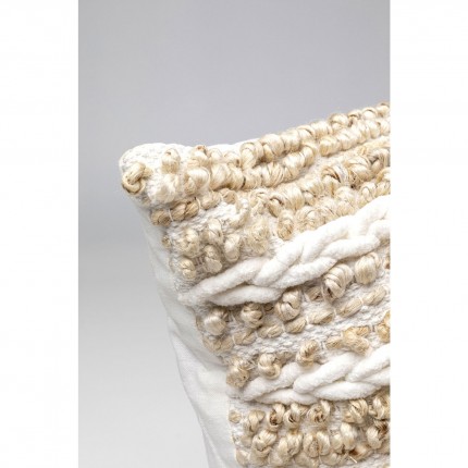 Coussin Loop Knit beige 60x60cm Kare Design