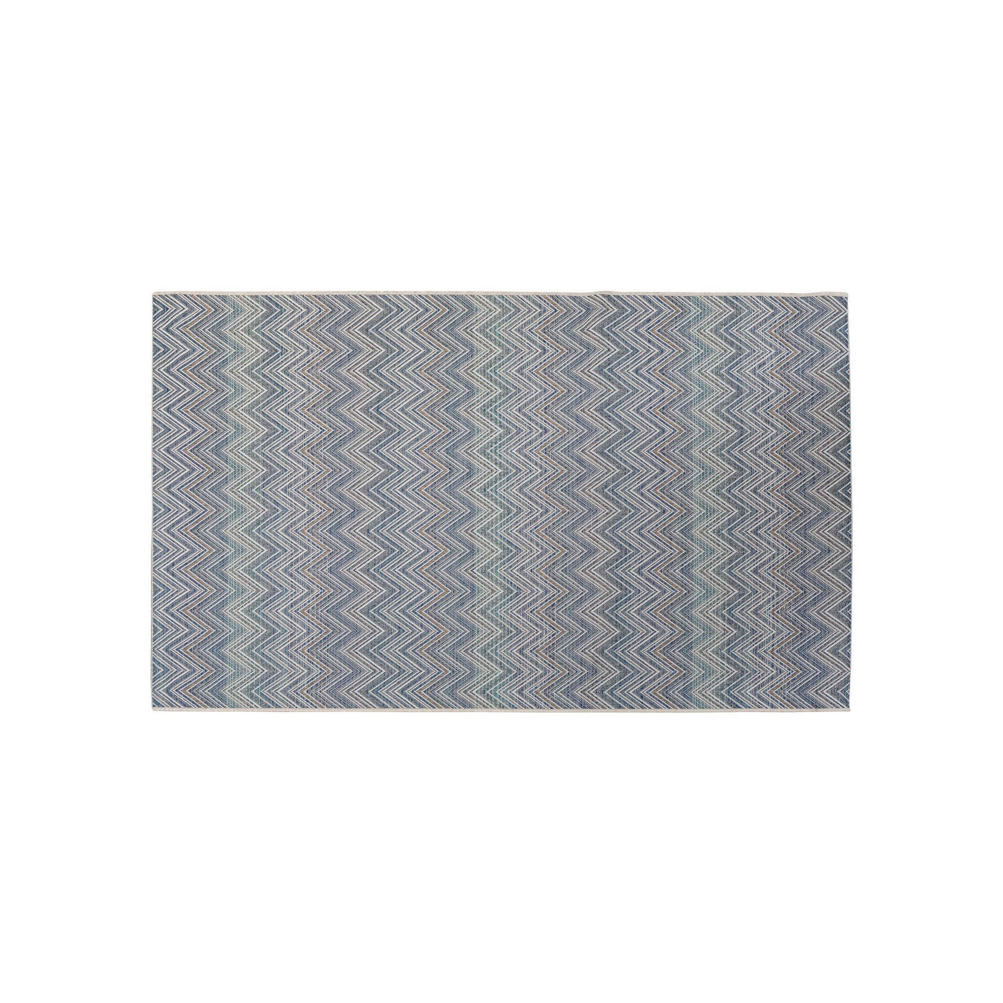 Tapis Zigzag bleu 230x160cm Kare Design