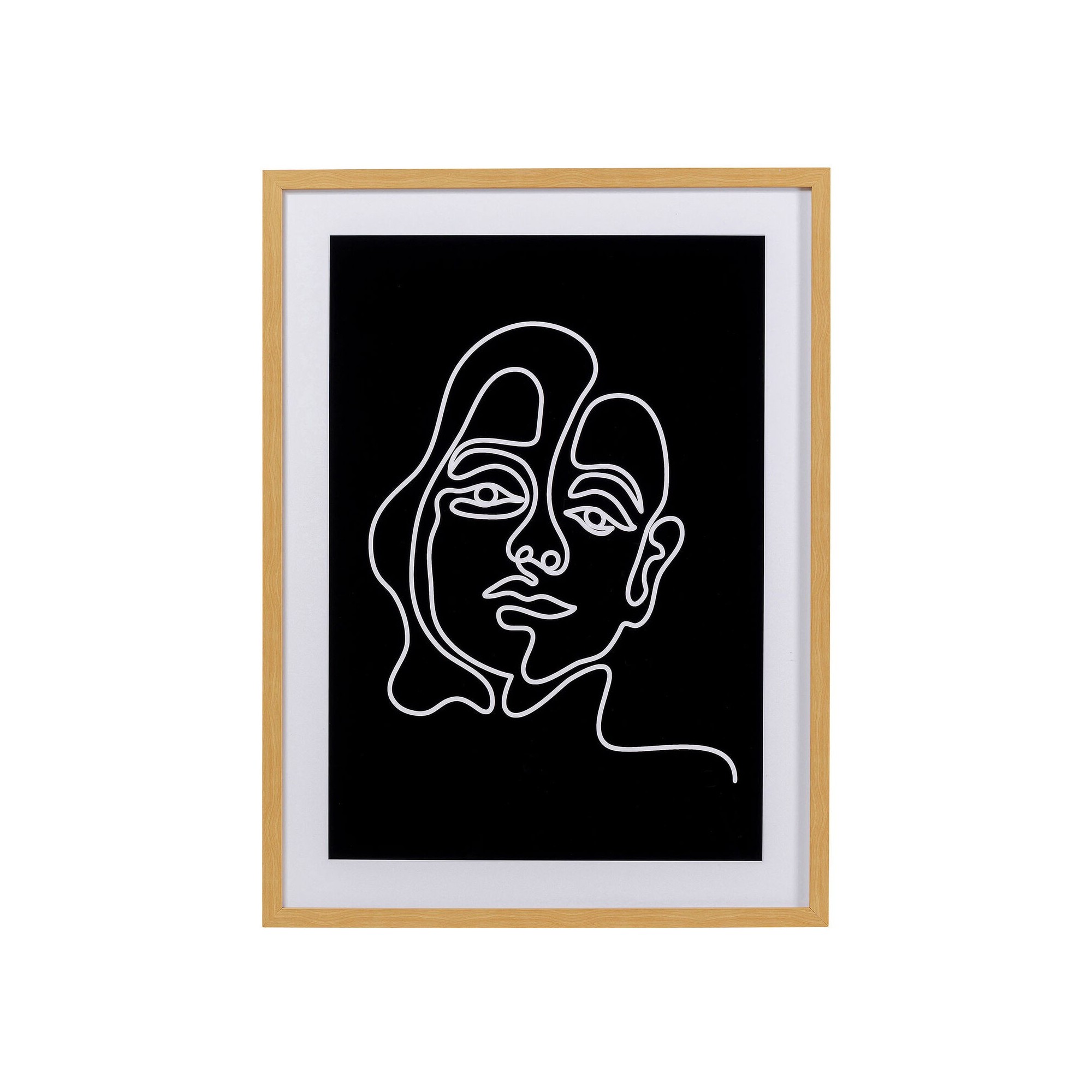 Tableau Faccia Arte noir et blanc femme 60x80cm Kare Design