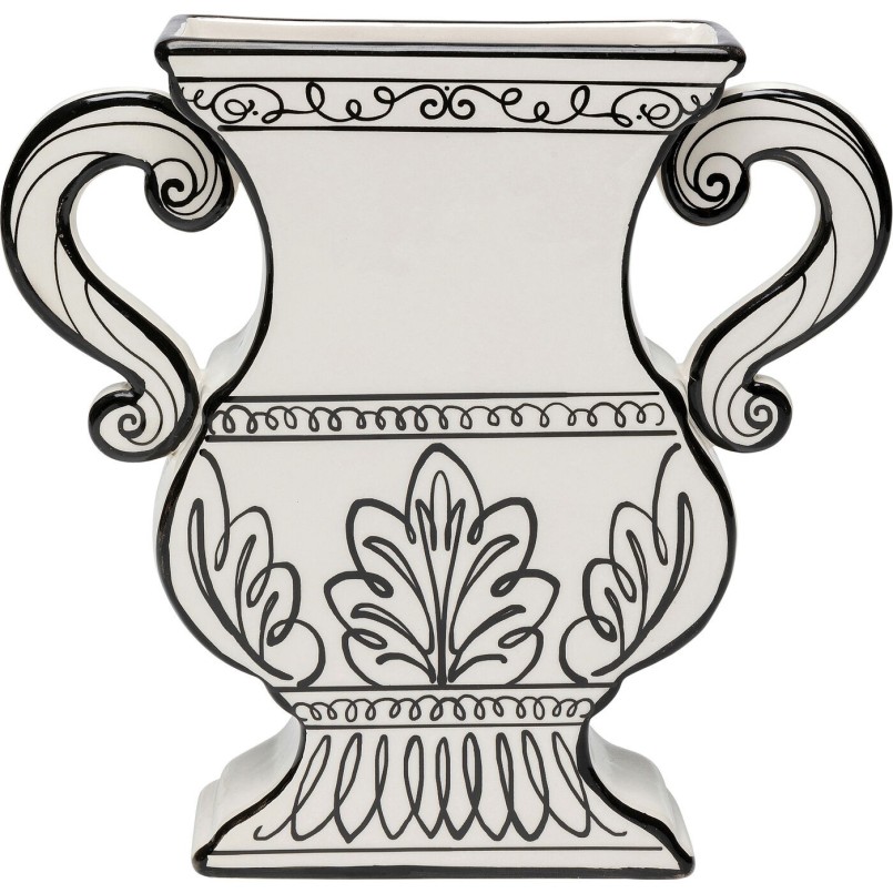 Vase Favola blanc et noir Kare Design