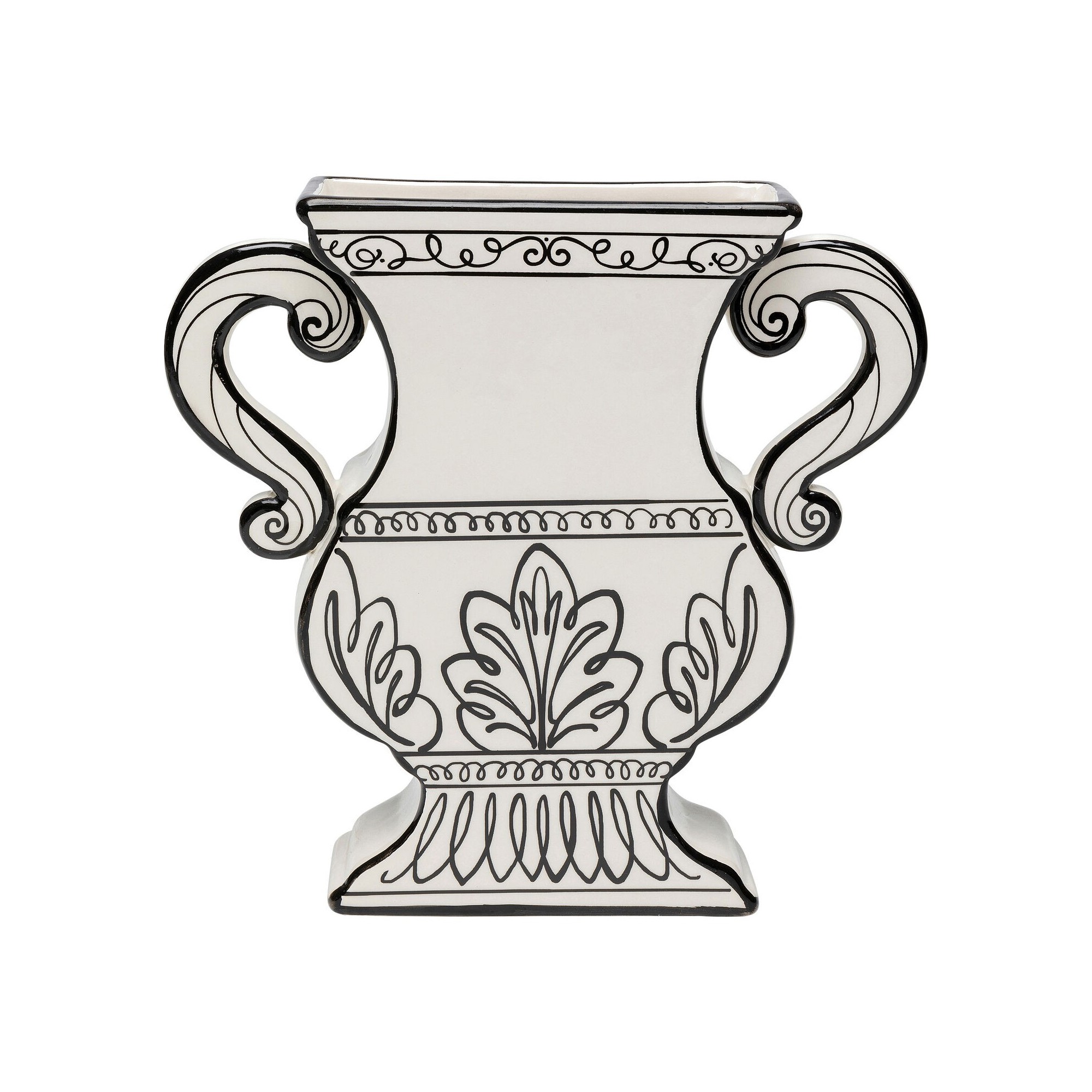Vase Favola blanc et noir Kare Design