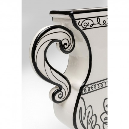 Vase Favola amphore blanc et noir Kare Design