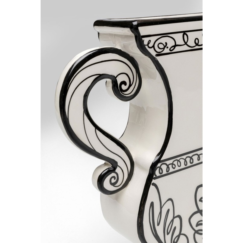 Vase Favola blanc et noir Kare Design