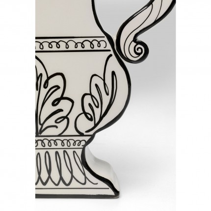 Vase Favola amphore blanc et noir Kare Design