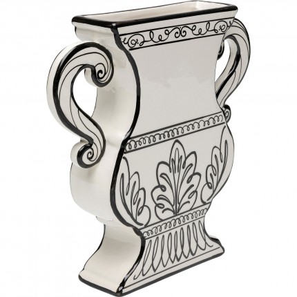 Vase Favola amphore blanc et noir Kare Design