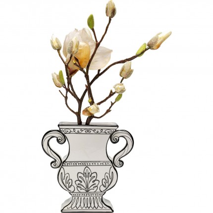 Vase Favola amphore blanc et noir Kare Design