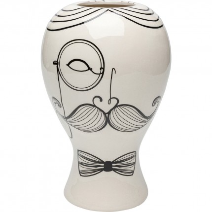 Vase Favola homme blanc et noir Kare Design