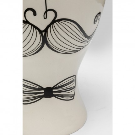 Vase Favola homme blanc et noir Kare Design