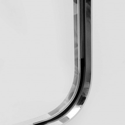 Miroir Curve rectangulaire chrome 120x80cm Kare Design