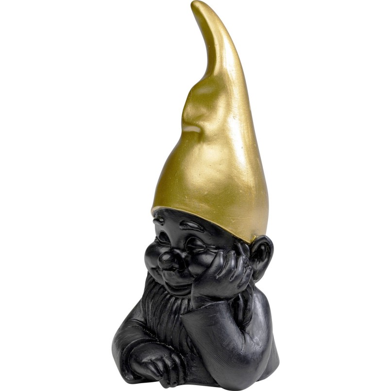Figurine décorative Nain noir 21cm