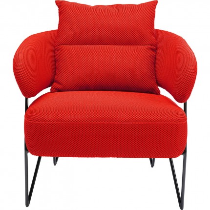 Fauteuil Peppo rouge Kare Design