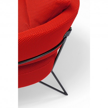 Fauteuil Peppo rouge Kare Design