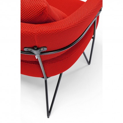 Fauteuil Peppo rouge Kare Design