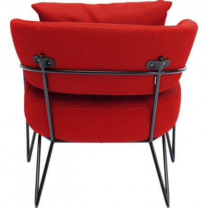 Fauteuil Peppo rouge Kare Design