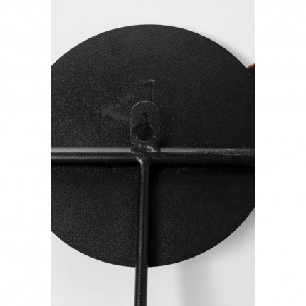 Portemanteau mural cercles rayures 80cm Kare Design
