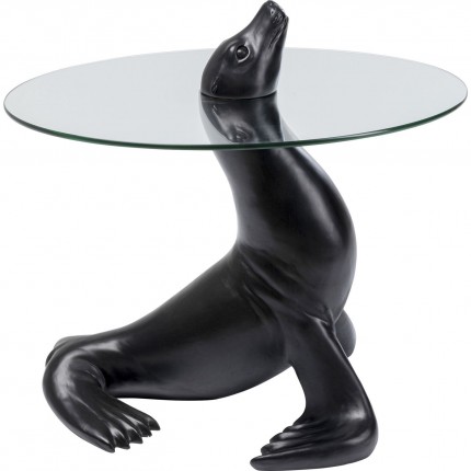 Table d'appoint otarie noire 50cm Kare Design