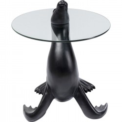 Table d'appoint otarie noire 50cm Kare Design