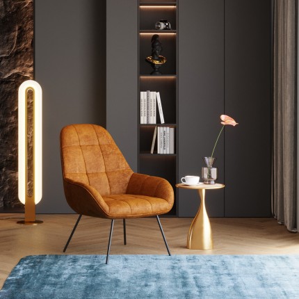 Fauteuil Dave ocre Kare Design Fauteuil Dave ocre Kare Design