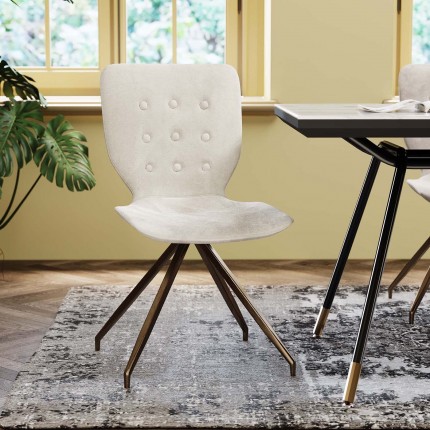 Chaise Butterfly crème Kare Design