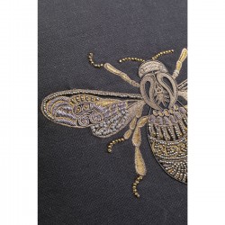 Coussin noir abeille Kare Design