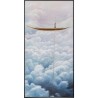 Tableau encadré Cloud Boat 60x120cm