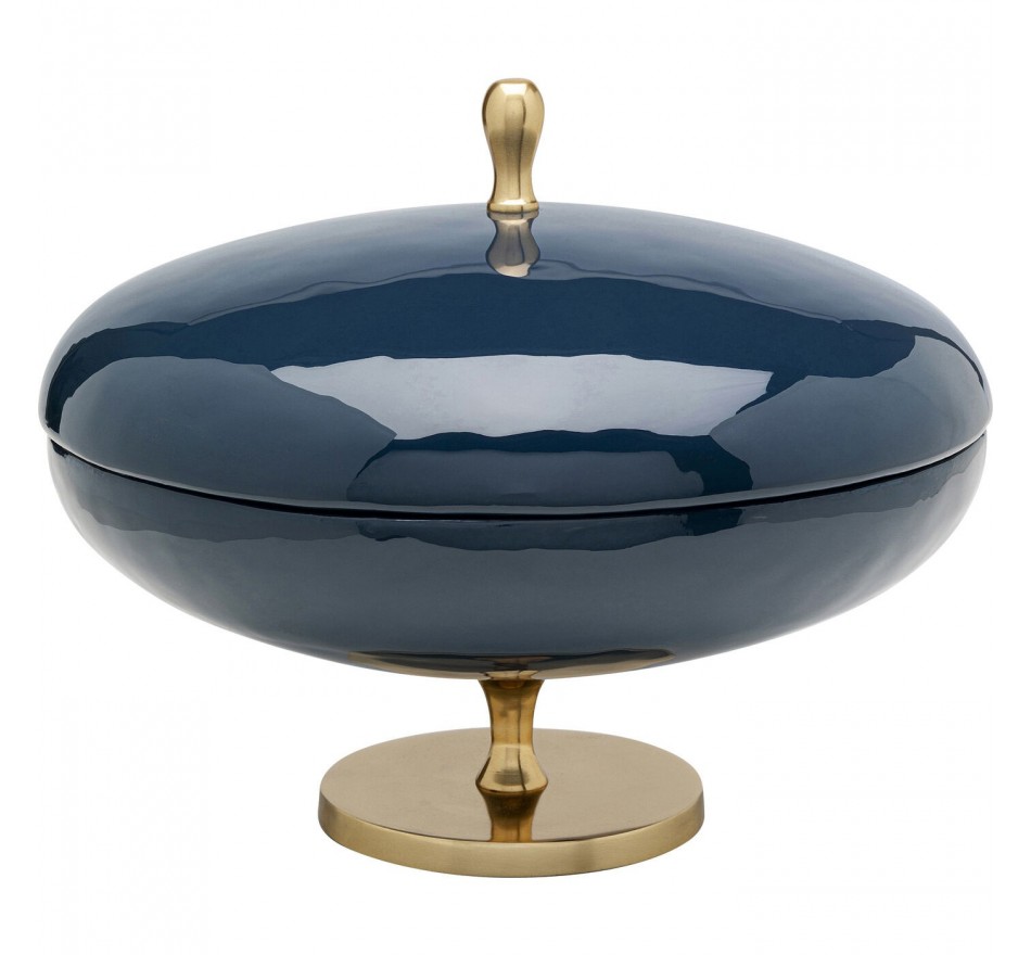 Boîte décorative Salome bleu 24cm