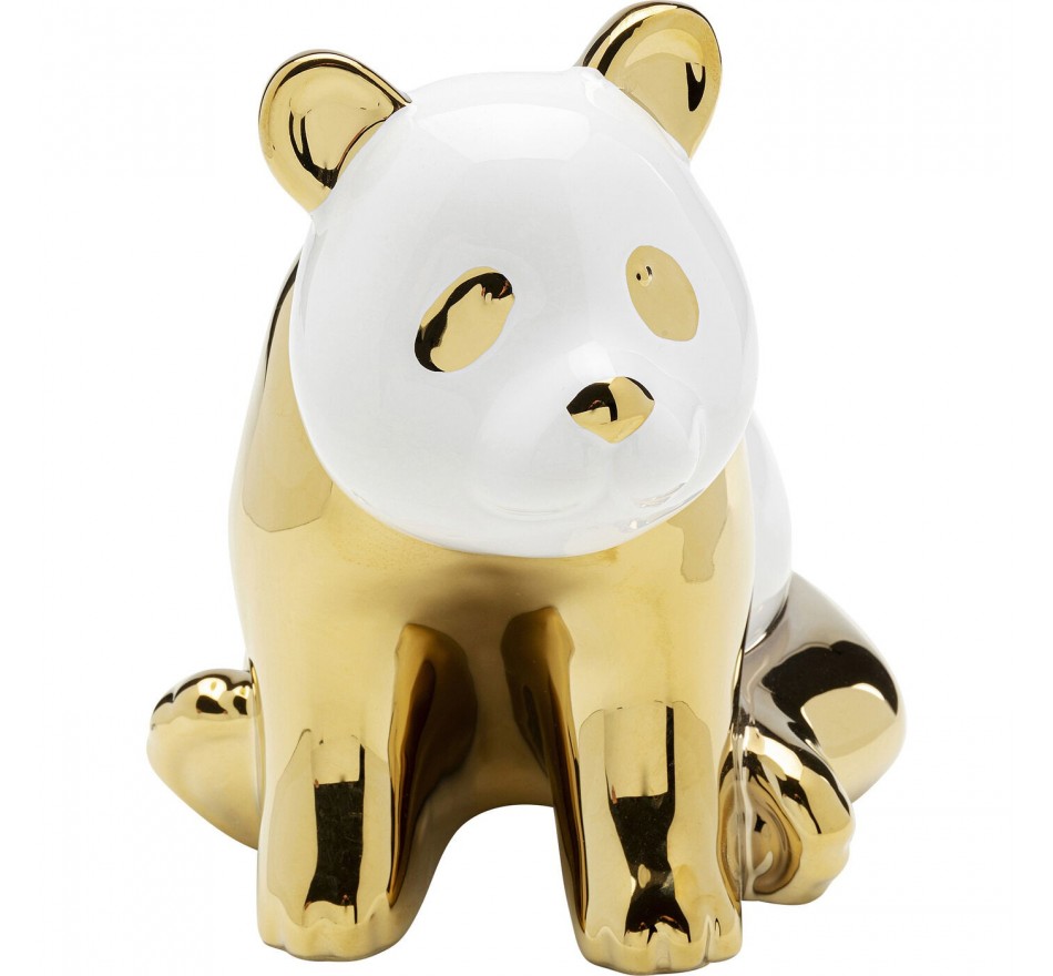 Figurine décorative Sitting Panda doré 18cm