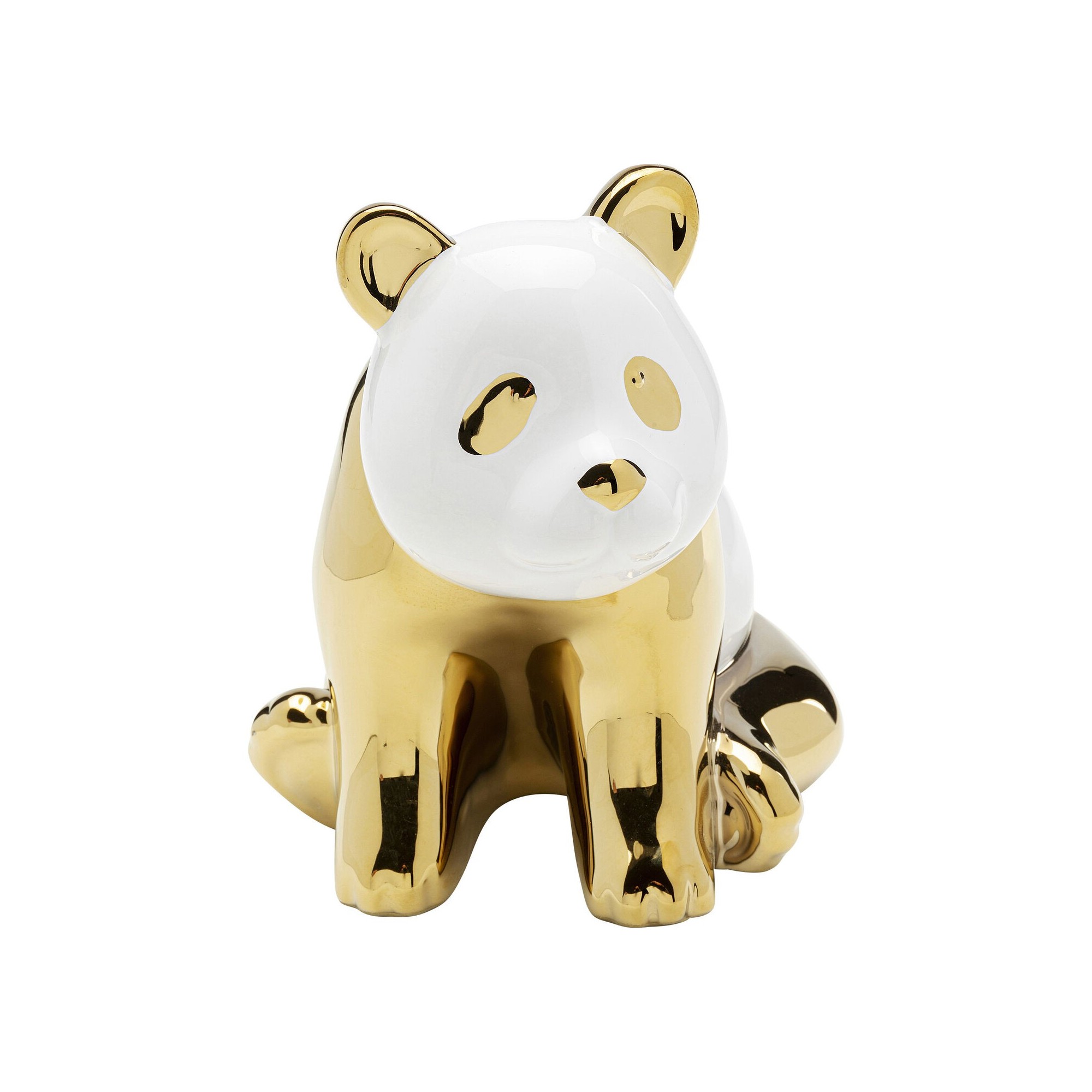 Figurine décorative Sitting Panda doré 18cm