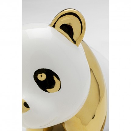 Déco panda doré et blanc 18cm Kare Design