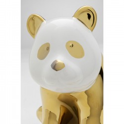 Déco panda doré et blanc 18cm Kare Design