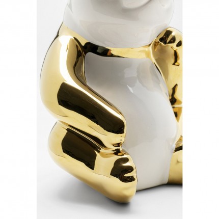 Figurine décorative Panda doré 19cm