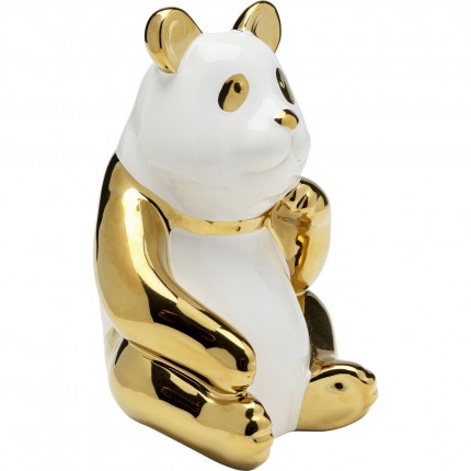 Figurine décorative Panda doré 19cm